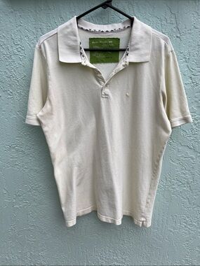Quiksilver Men's Light Yellow Polo Shirt